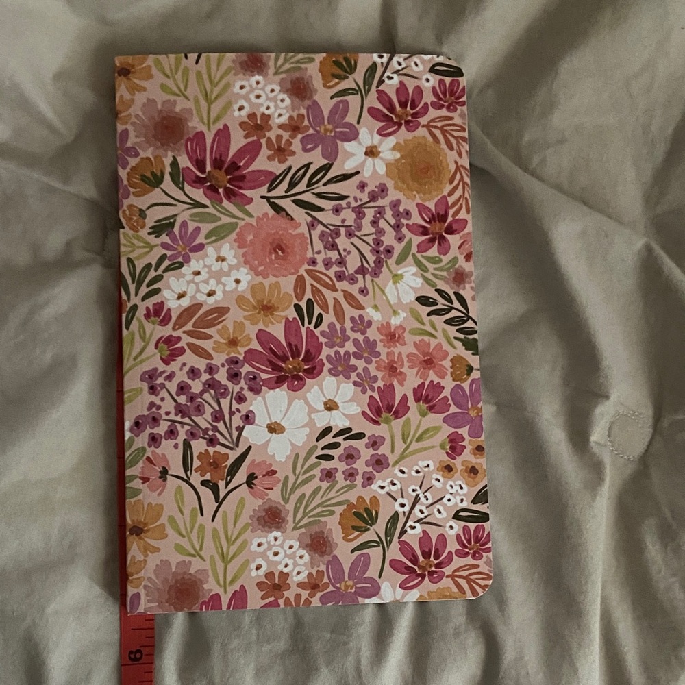 Floral Pocket Notebook — Pink Botanical Cover